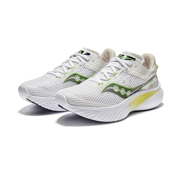 Saucony Kinvara Elite 14 Non slip Lightweight Low top Running Shoes Women's White Green S10823-75