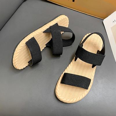 Sandales d'été pour femmes à la mode Chaussures à plateforme plate Chaussures à enfiler Mode Élégant Confortable Produits les plus vendus Offre