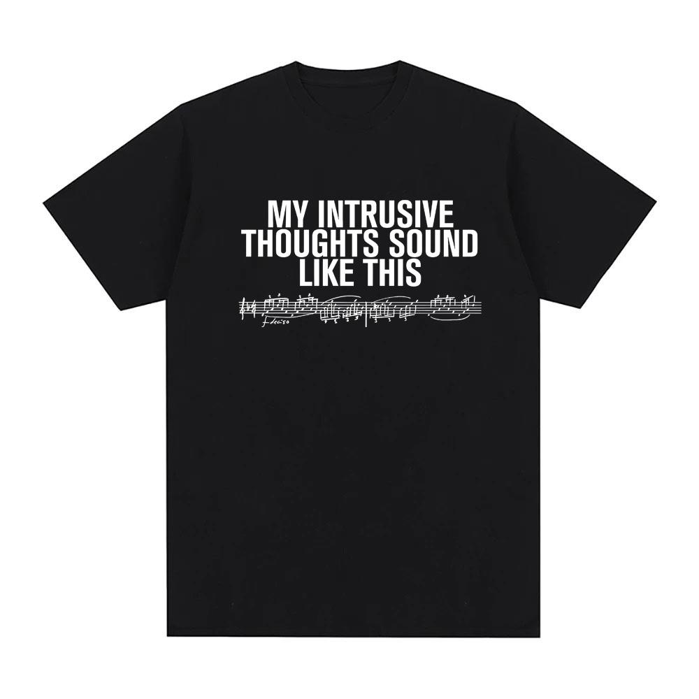 INTRUSIVE THOUGHTS BABY TEE 2026 Newest Style ROSALIA Same As Official Website High Quality Tee-shirt Soft Round Neck