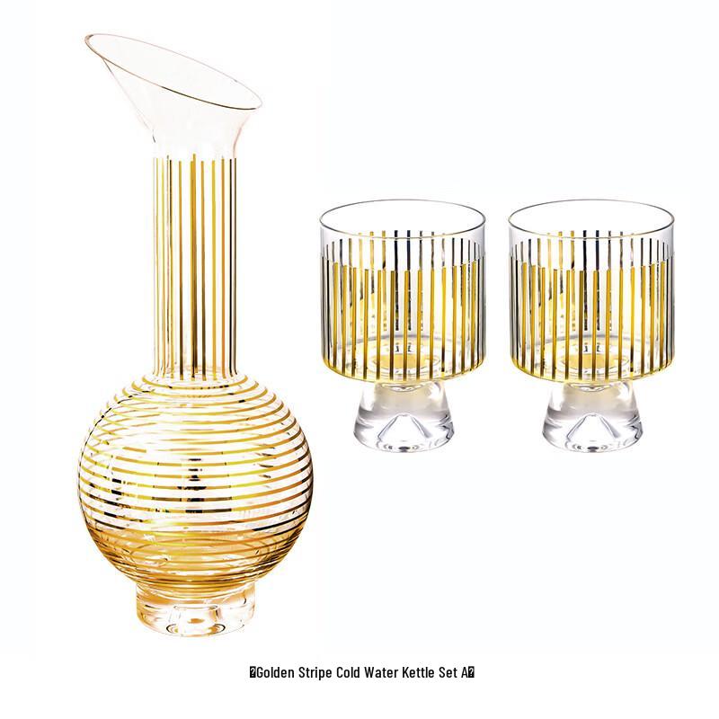 Shangqi Striped Glass Decanter Set