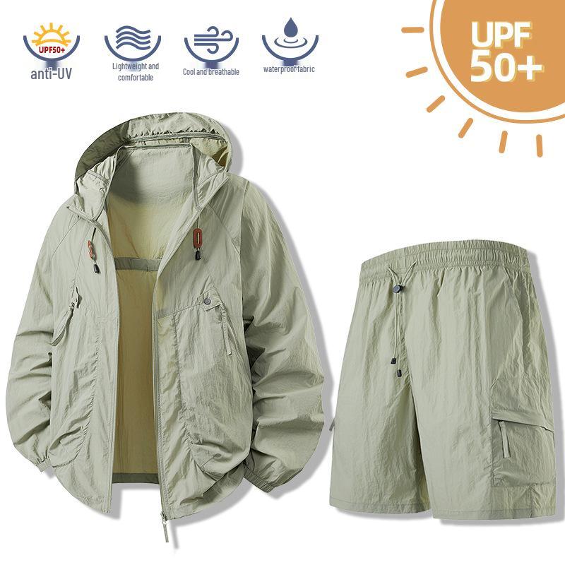UPF 50+ Hooded Sun Protection Jacket for Couples - Breathable Summer Outdoor Fishing Wear