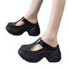 French bag head half slippers women's 2025 new summer wear versatile fashion slope heel thick bottom heightening cool slippers