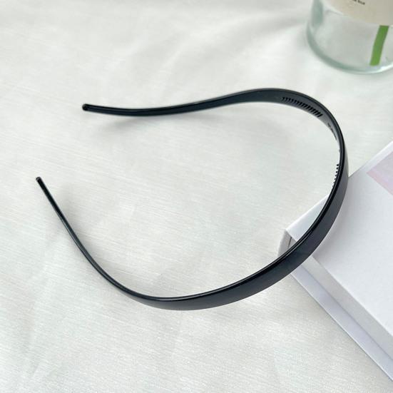 Headband Leopard Print Resin Headband with Anti-Slip Teeth Retro Tortoise Shell