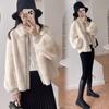 Korean Style Short Fur Collar Coat For Women Mom