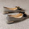 Fashion Spring 2025 New Dress Office Lady Pumps Fashion Butterfly Knot Pointed Toe Shallow Women's Slip-On Shoes Casual Flats for Women