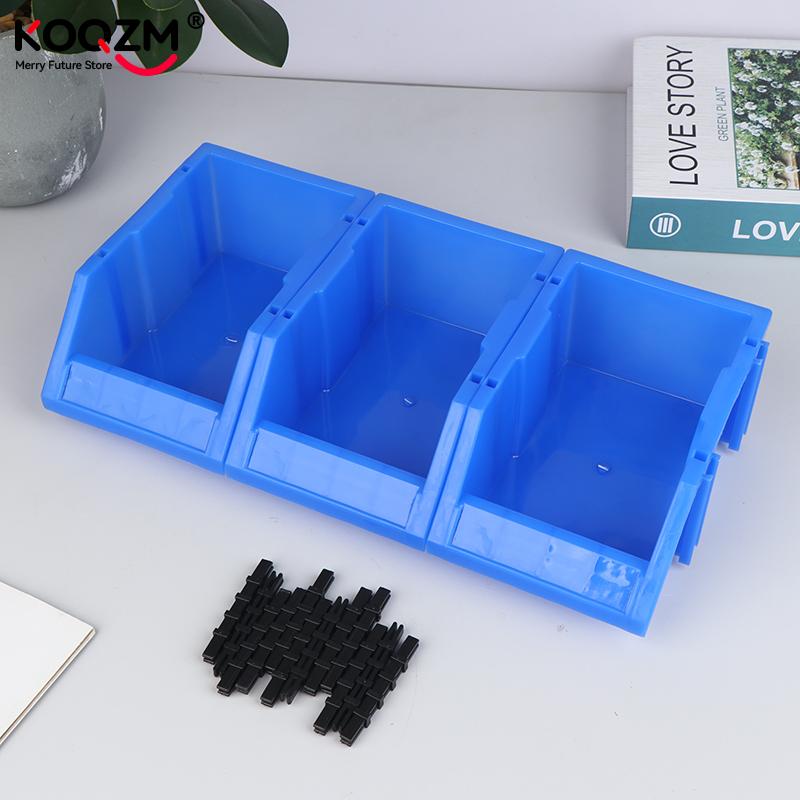 1/2/3Pcs Plastic Stackable Storage Bins Screw Storage Boxes Stackable Bin Parts Storage Organizer Garage Storage Bins