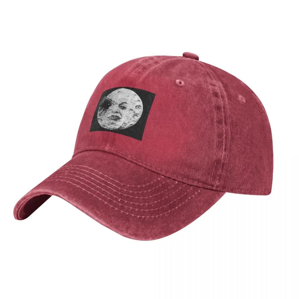 Georges Melies Moon Tribute Baseball Cap Custom Caps Bobble Hat Streetwear Fashionable Womens Beach Visor Unisexs