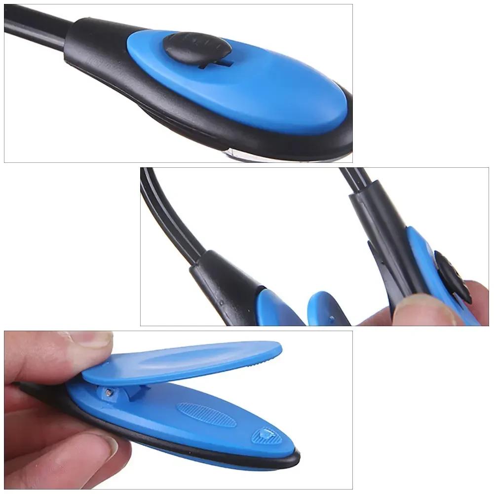 Mini LED Book Clip Light Adjustable Desk Clip Lamp LED Reading Lamp Portable Night Light Clamp for Dorm Bedroom Outdoor Travel