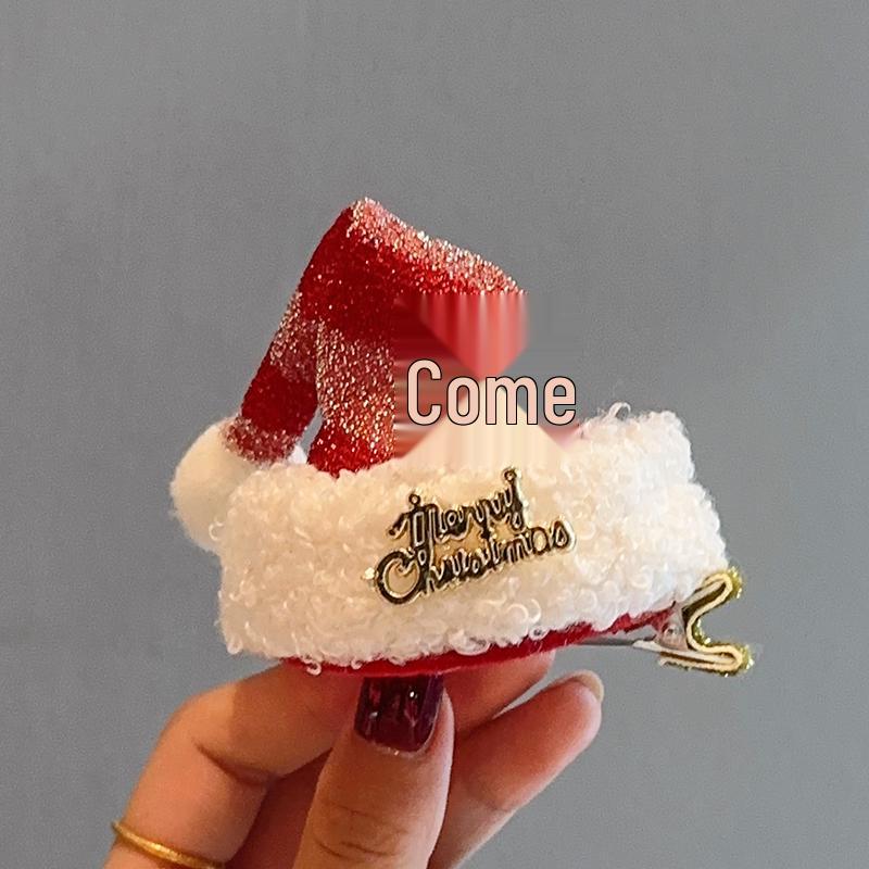 3D Christmas Hat Hairpin: Versatile Clip for Bangs & Hair - Festive Decoration & Jewelry