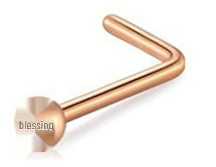 Stainless Steel Nose Ring - Stylish Nose Stud Piercing Jewelry