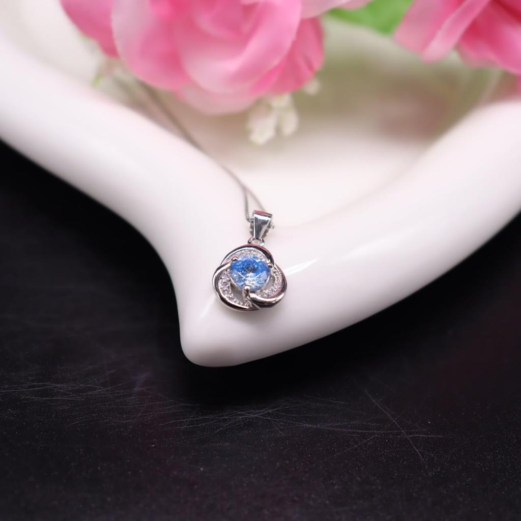 Zircon Clover Flower 925 Sterling Silver Three Leaf Great Gift for Gift Box Included [N/N] Women's Necklace, Pendant, Women's Accessories,
