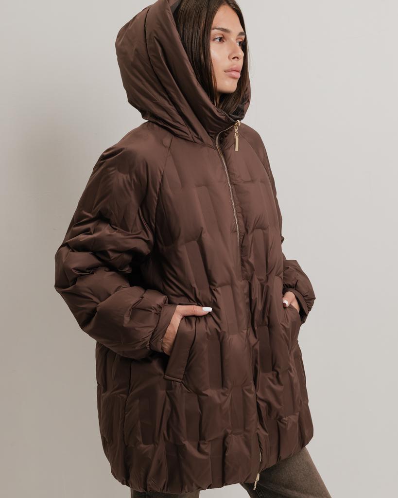 Куртка женская двусторонняя Sobello 10045 48 шоколад / коричневый