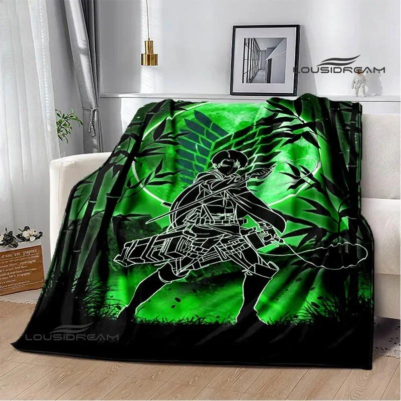 Cartoon A-Attack On Titan Printed Blankets Picnic Blanket Warm Flannel Blankets Home Bed Linings Blankets for Beds Birthday Gift