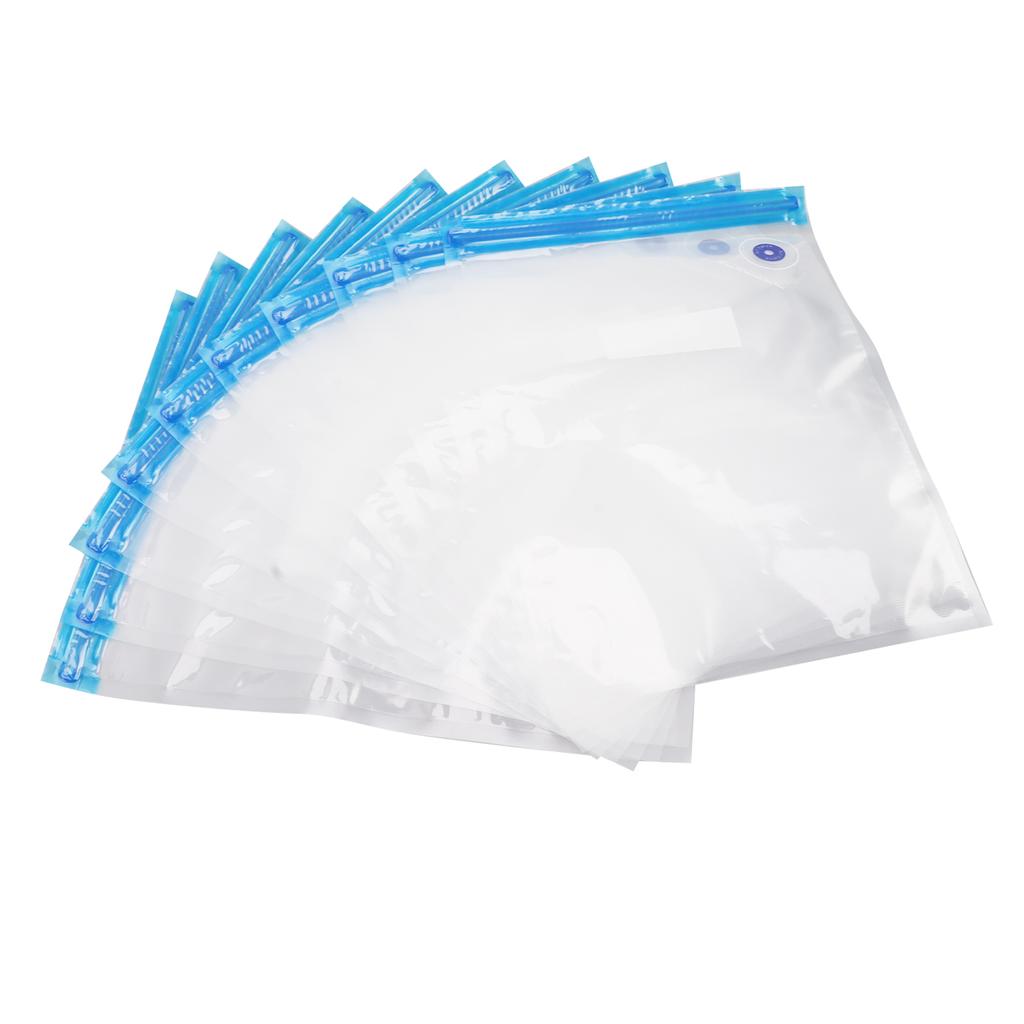10Pcs Food Vacuum Bag Odorless Space Saving Vacuum Sler Bag with Pump for Home Supermarket