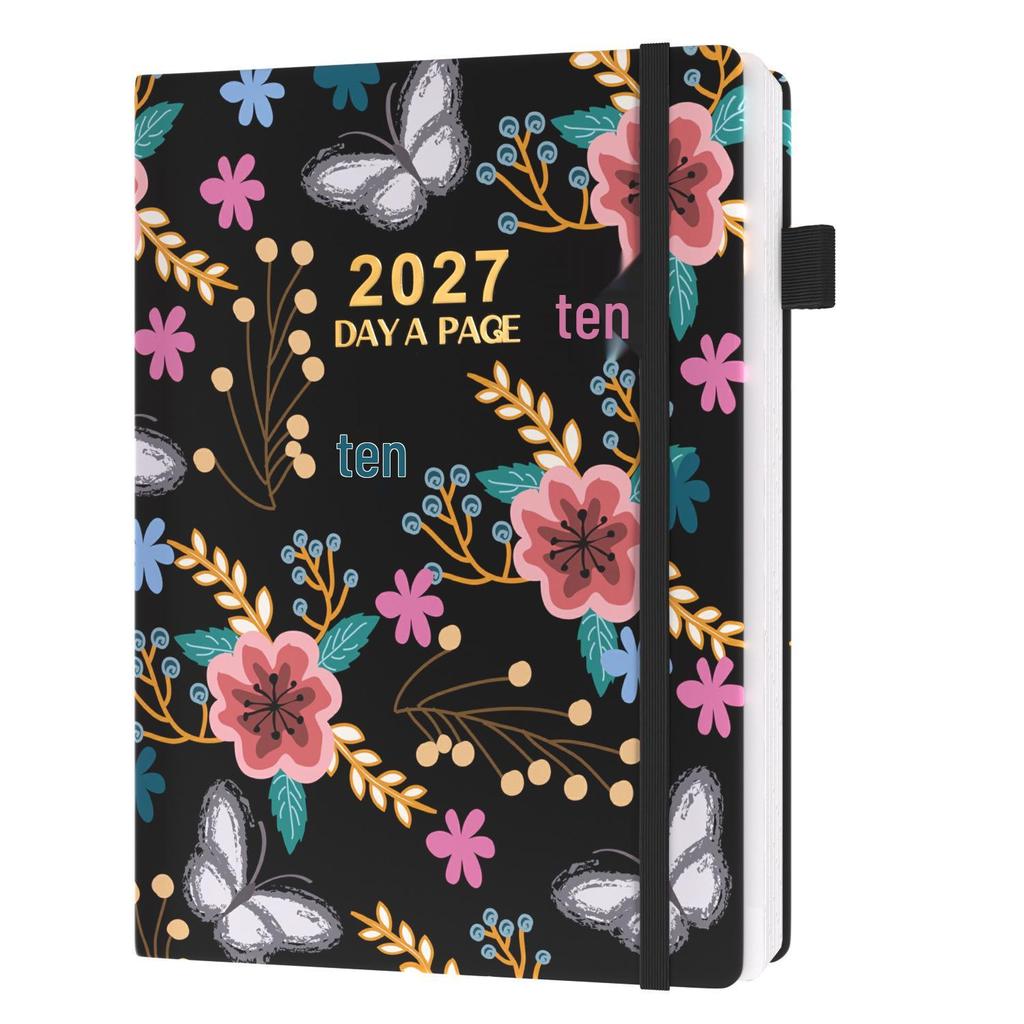 2027 A5 Weekly Planner Notebook with Strap - Customizable High-Value Schedule Book