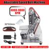 350W 9000RPM Mini Electric Belt Sander Machine Adjustable Speed Grinding Polishing Machine Multifunctional Iron Angle Grinder