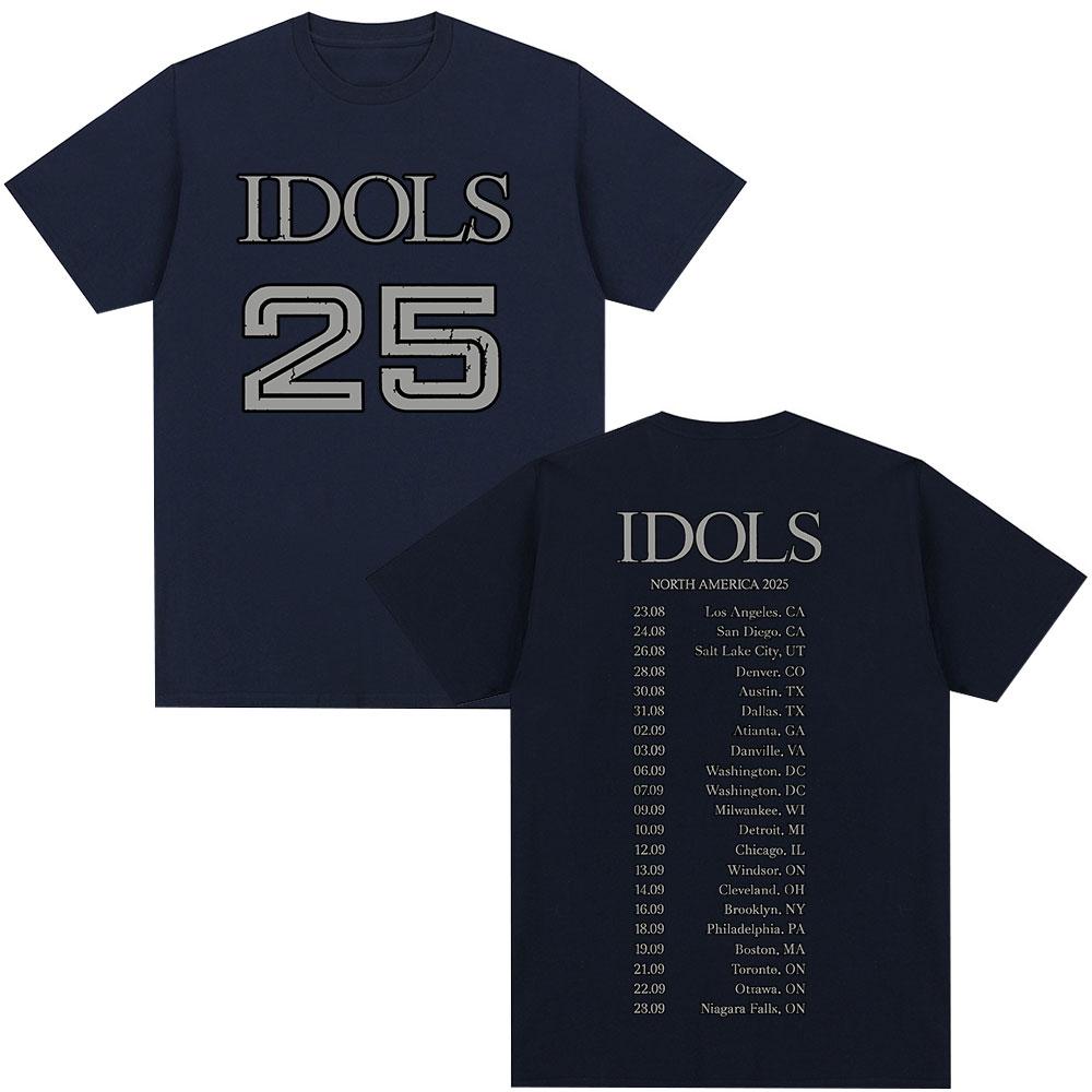 Yungblud IDOLS Album Tour Merch T Shirt Fan Gifts Unisexs Women Clothing Hip Hop Short Sleeve Tshirts Summer Cotton Tshirt