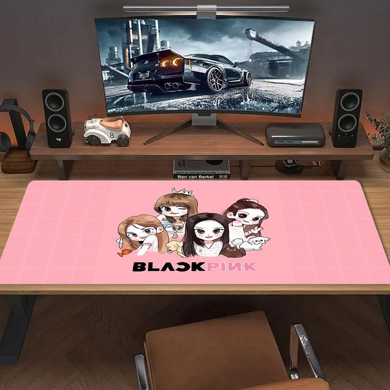 Blackpink Large Size Mouse Pad Large Gaming Table Cushion Nonslip Laptop Tablet Big Mousepad Xxl Mat Mini Pc Playmat With Lock Edge