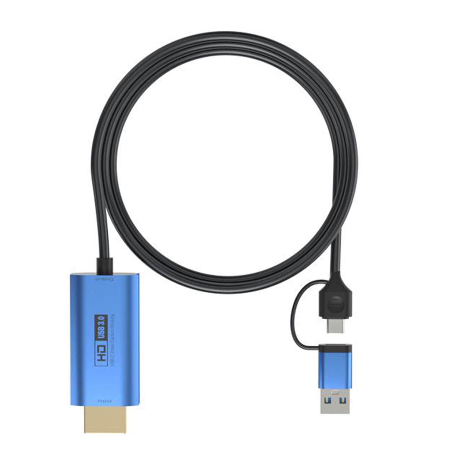 

HD to Type C USB3.0 Video Card 4K Input Supports for Recording Live Streaming Teaching Game