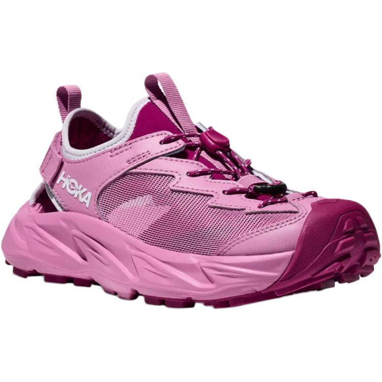 New HOKA ONE ONE HOPARA 2 Slip Resistant And Breathable Low top Children's Sandals Pink Purple Teenagers 1162552-LNW