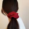 Jednobarevné vlasové kravaty Simulace hedvábné elastické gumičky do vlasů Dívčí prsten do vlasů