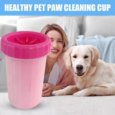 Pet Paw Cleaner Cup Silicone Paw Cleaning Bucket Portable Dog Paw Washer