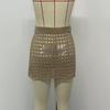 European & American Sexy Mesh Knitted Beach Skirt – Slim, Hip-Hugging, Sunscreen Cover-Up