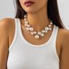 Exaggerated Acrylic CCB Big Ball Bead Chain Necklace for Women Wed Vintage Chunky Clavicle Choker Grunge Jewelry Steampunk Men