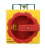 Main/Emergency Switch 3P 25A 9.5Kw Ac23A 400V Panel Mount Yellow-Red Knob 4 Holes 3Ld2103-0Tk53
