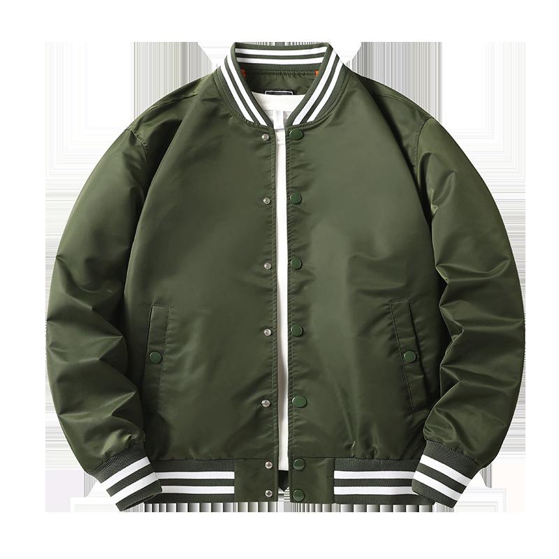 Farbeingesetzte Baseball-Uniform Herren Frühling und Herbst Bomberjacke Herren und Damen Gleicher Stil Paarkleidung Ins Trendige Arbeitsjacke