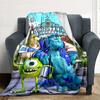 Monsters University Adventure Gift Blanket Soft Warm Cozy Great Picnics Four Seasons Multipurpose Digital Print Unique Gift for Family Camping Y7