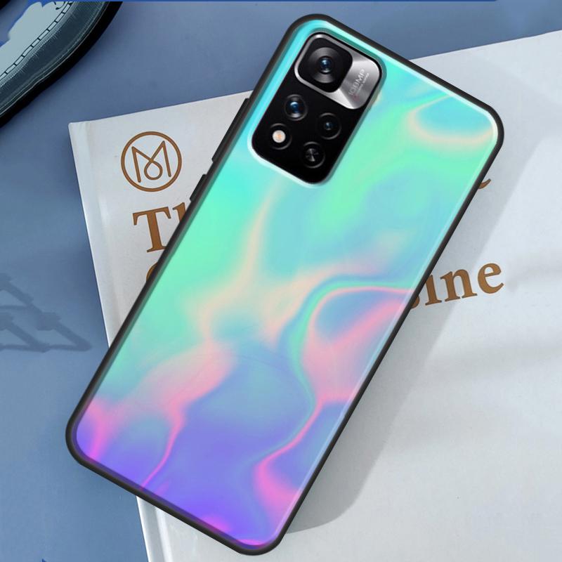 Holographic Iridescence Case For Redmi Note 12 11 Pro Cover For Redmi Note 10 8 9 Pro 10S 11S 9A 9C 12C 10A 10C