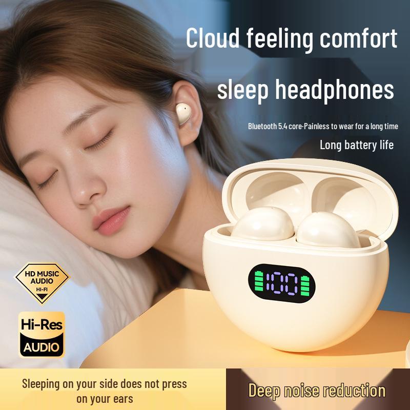 2025 Smart Wireless Bluetooth Earphones with Digital Display, Long Battery Life, and Comfortable Sleep Design