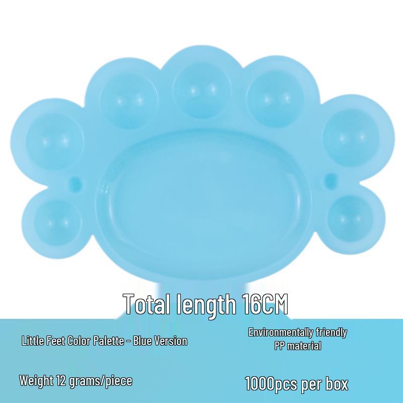 Student Art Color Palette - White Compact Plastic Dish