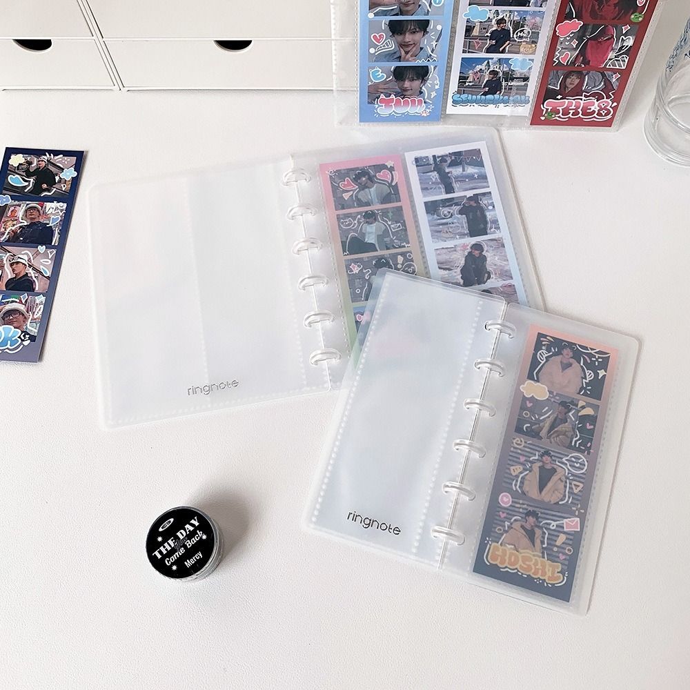 Loose Leaf Photo Album Vertical Bill Storage Booklet Simple Photocards Holder