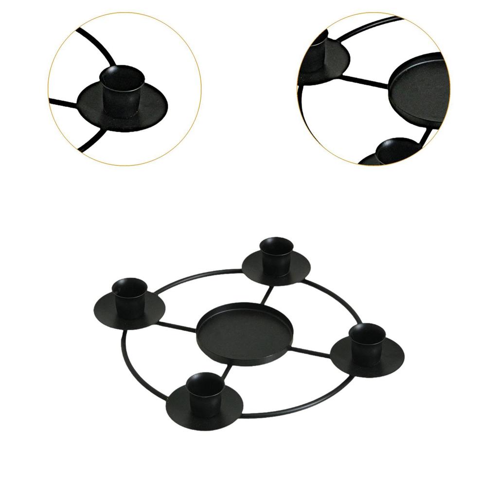 Romantic Dinner Candle Cup European Iron Candlestick Elegant Centerpiece Candle Holder for Party and Weddings