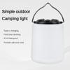 LED Mini Portable Warm Light Outdoor Waterproof Emergency Lighting, Rechargeable Hook, Camping Lantern for Hiking, Garden Light