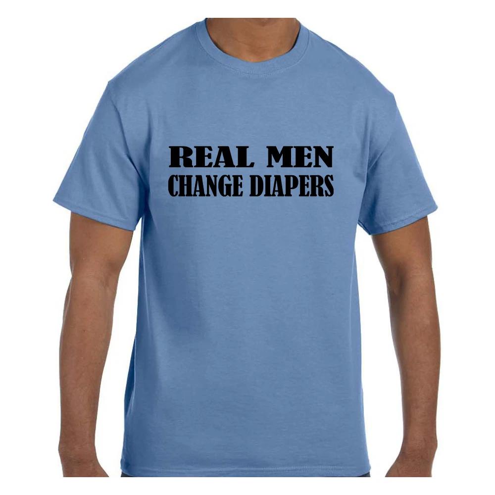 

Funny Humor T shirt Father s Day Real Men Change Diapers 2XL