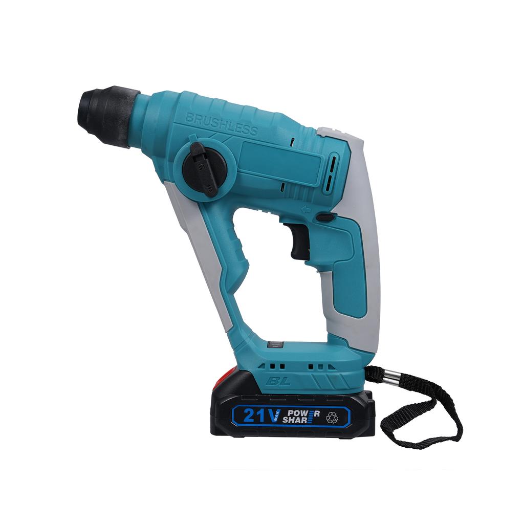 21V Brushless Electric Hammer 4000ipm 2.0J Cordless Hammer Precise Starting and Maximum Torque