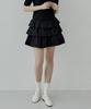 HYBERNAT Cotton Frill Skirt Black