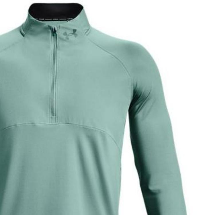 Under Armour Qualifier 2.0 Half-Zip Solid Running Hoodie Men hoodies Green 1365662-177