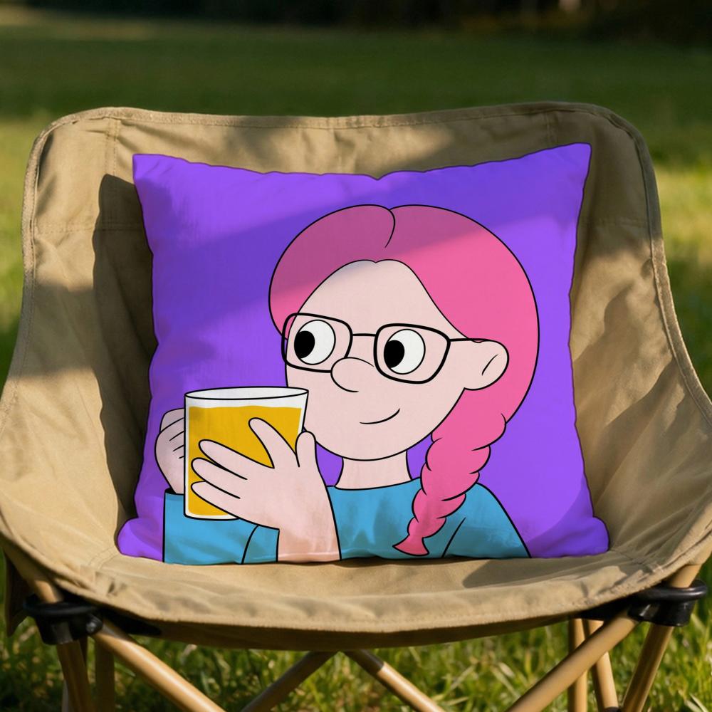 PPop ManS Cushion Cover Soft Reversible  Durable Pillow Cover  MultiScene Use for Home  Car Daily Comfort