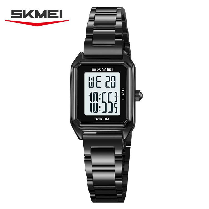 Skmei SKMEI Golden Digital Watch Men Women Watches Luxury Gold Wrist Watches Stainless Steel Female Male Clock Relogio Masculino 2493