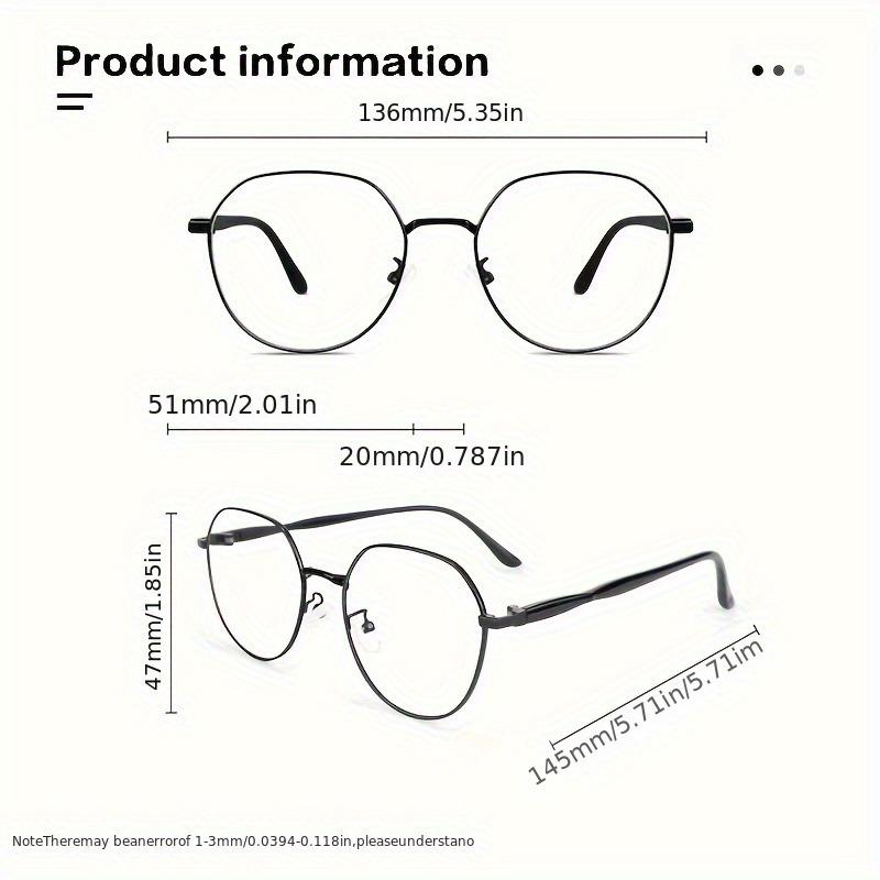 Ultra-Light Round Frame Anti-Blue Light Glasses Suitable for All Face Shapes