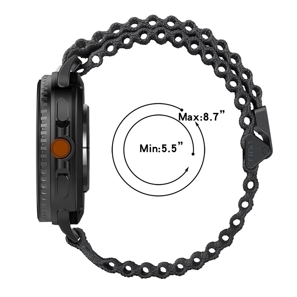 Nylonowy Pasek Pętlowy Dla Samsung Galaxy Watch 8/8 classic 46mm Sportowy Pasek Trailowy Dla Galaxy Ultra 2025 Akcesoria do Bransoletki Quick Fit