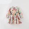 Girl Dress With Cotton Fabric For Princess Style Casual Wear
