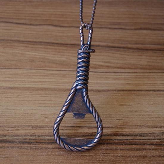 Zinková slitina lana klíčenka ve tvaru otvíráku na lahve piva kuchyňský bar restaurace nástroj