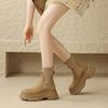 Winter New Sponge Cake Thick Bottom Elastic Socks Boots for Women's Fashion Style Versatile Short Legged Boots