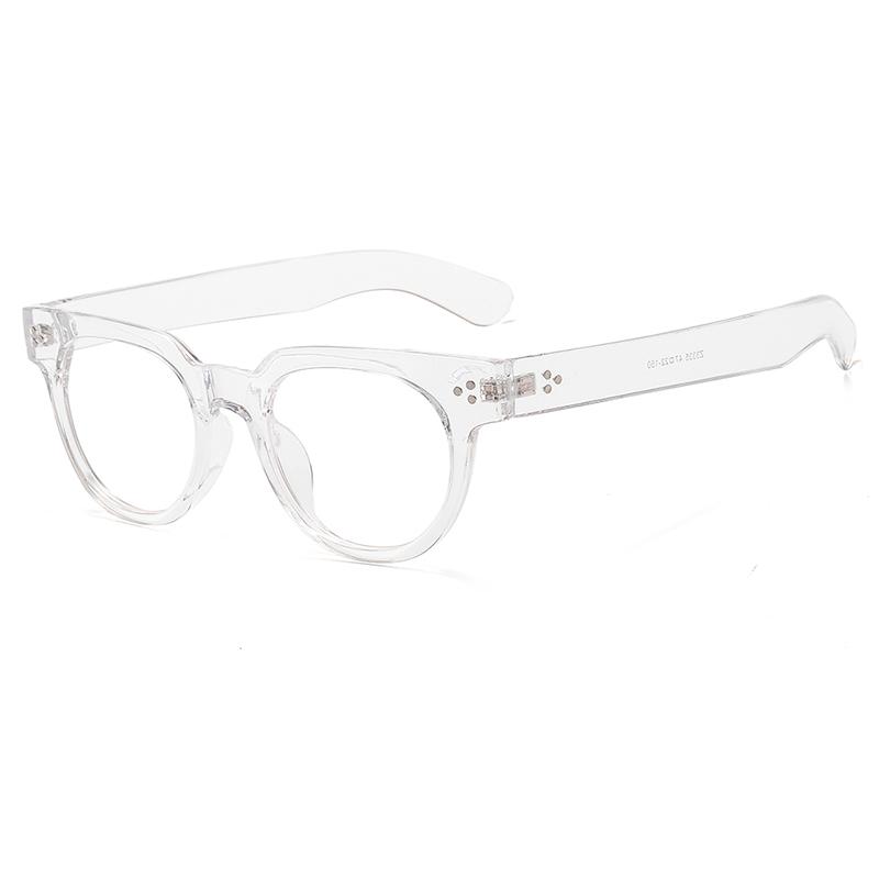 

New Fashion Glasses Frame Retro Round Frame Rice Flat Light Frame Glasses Men Z3335 прозрачный