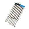 10Pcs Ball Points Pens Refills Metal Ballpoint Pen Refills, Replaceable Refills